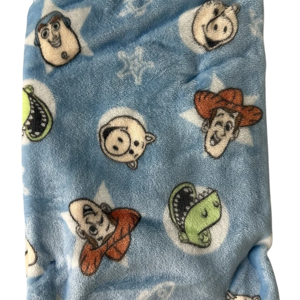 Disney Toy Story Plush Toddler Blanket Oversized 40x50 Woody~Buzz~Rex NWT